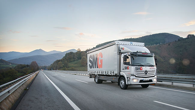 trailer de SMG en un taller de carga